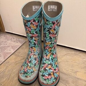 Kids Rainbow Butterfly Bogs Rainboots Youth Size 4